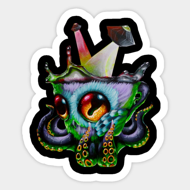 octowlmug alien Sticker by Artelies202